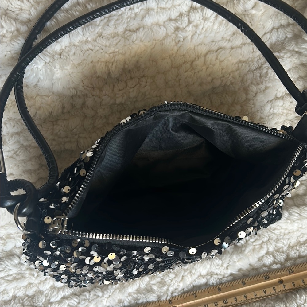 Sequin Black and Silver Women's Bag. NWOT - Picture 2 of 3